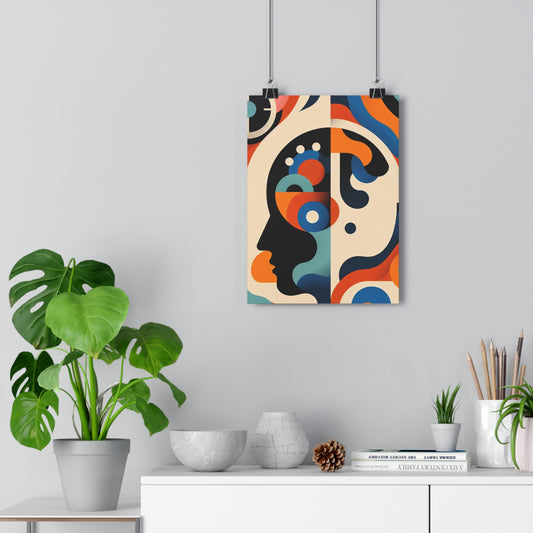 Modern Abstract Poster Print, Giclée Wall Art, Contemporary Art Decor, Minimalist Home Decor, Gift for Art Lovers