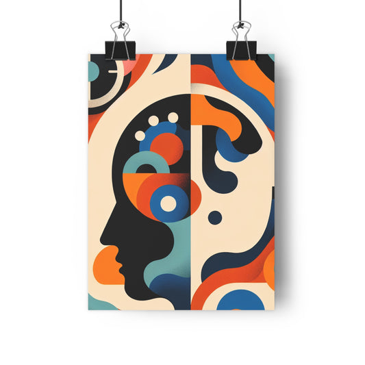 Modern Abstract Poster Print, Giclée Wall Art, Contemporary Art Decor, Minimalist Home Decor, Gift for Art Lovers